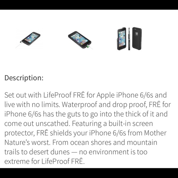 LIFEPROOF shock/waterproof case for iPhone 6S GUC! - Picture 4 of 6